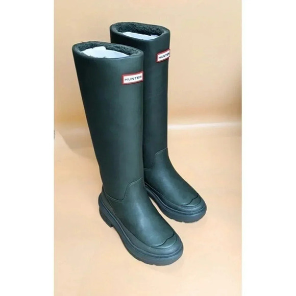 NIB Hunter Womens Olive Chasing Knee Boot Killing Eve Size 5 / EU 36 (MSRP $395) - Picture 3 of 10